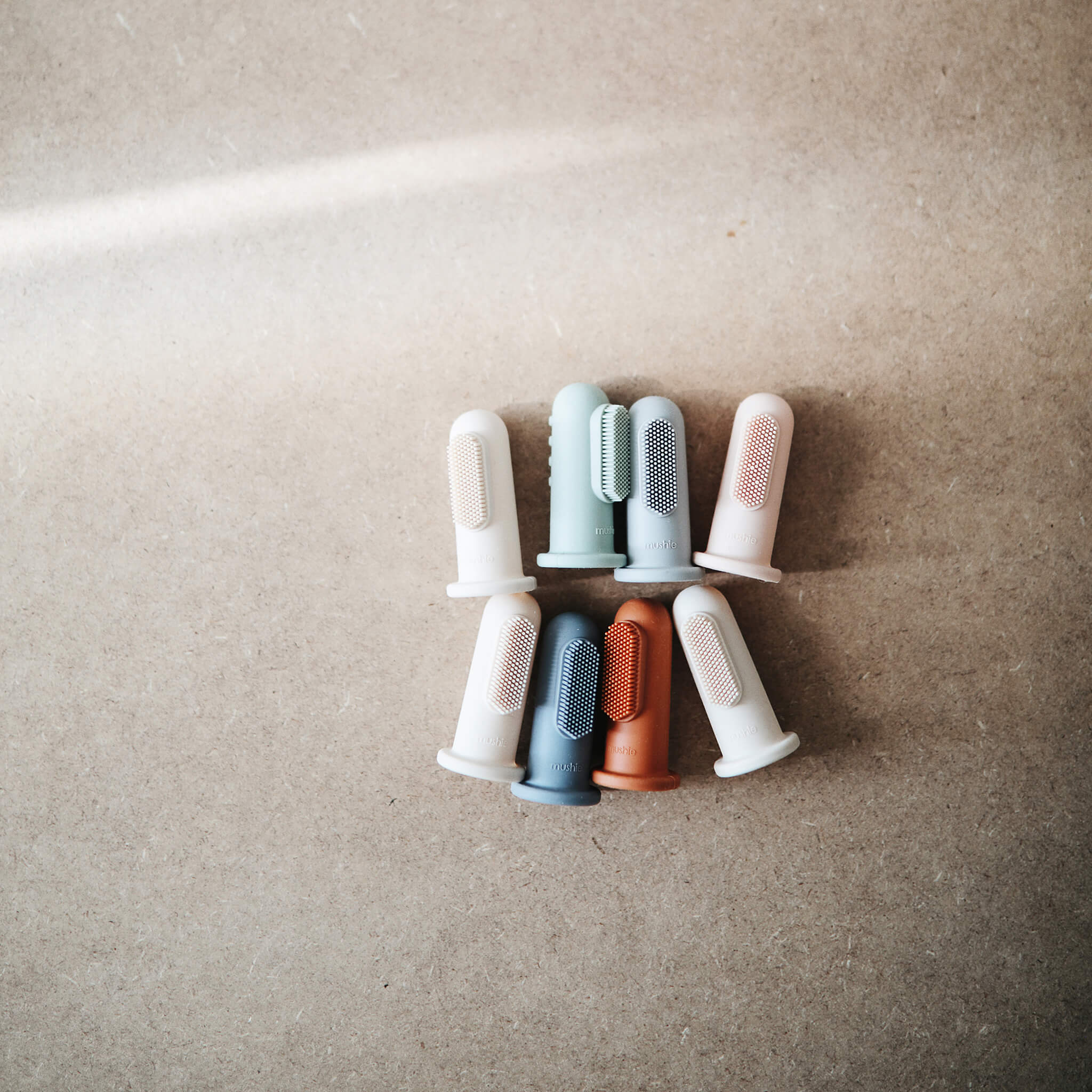 Finger Toothbrush -Stone/Tradewinds