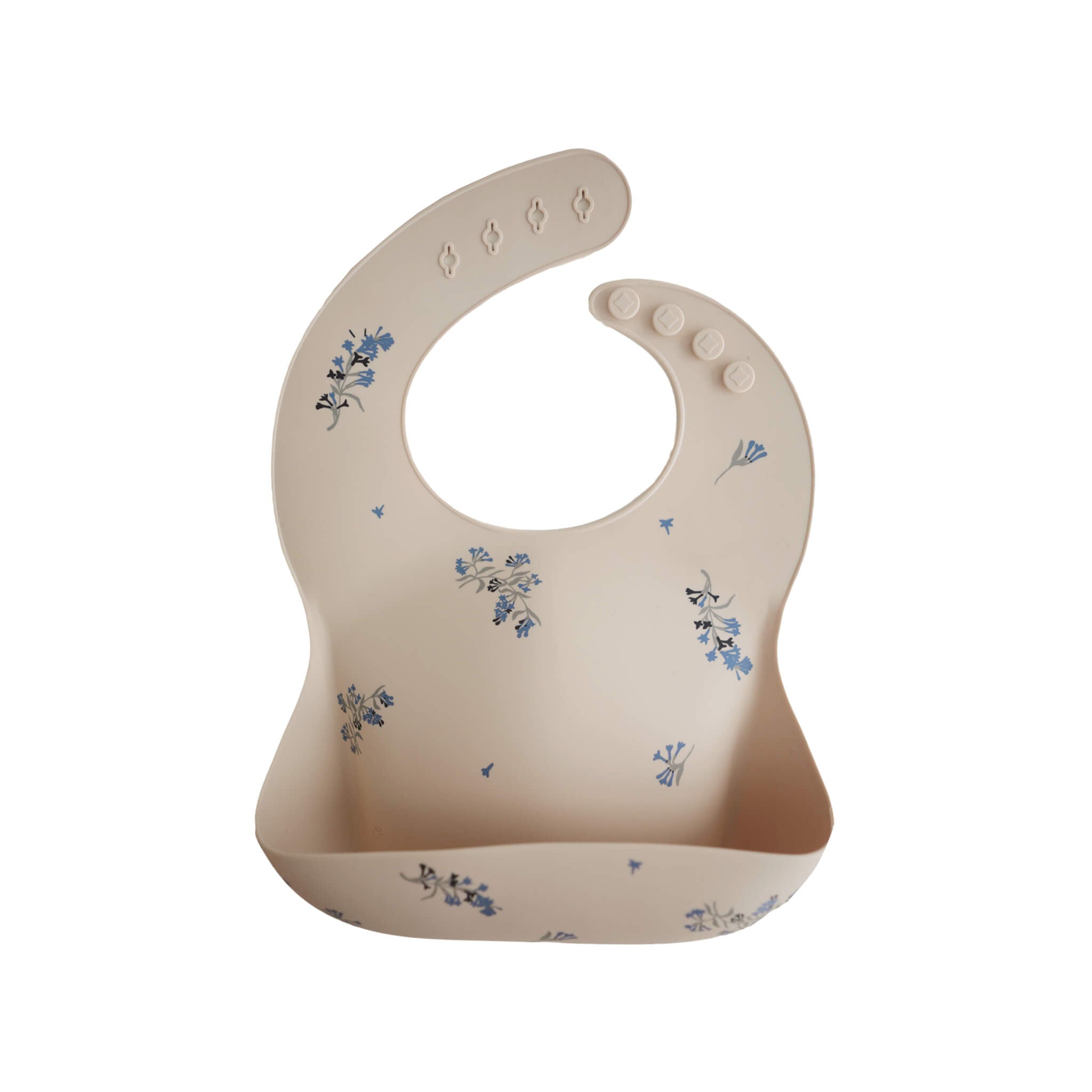 Silicone Bib - Lilac Flowers