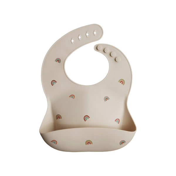 Silicone Bib - Rainbows