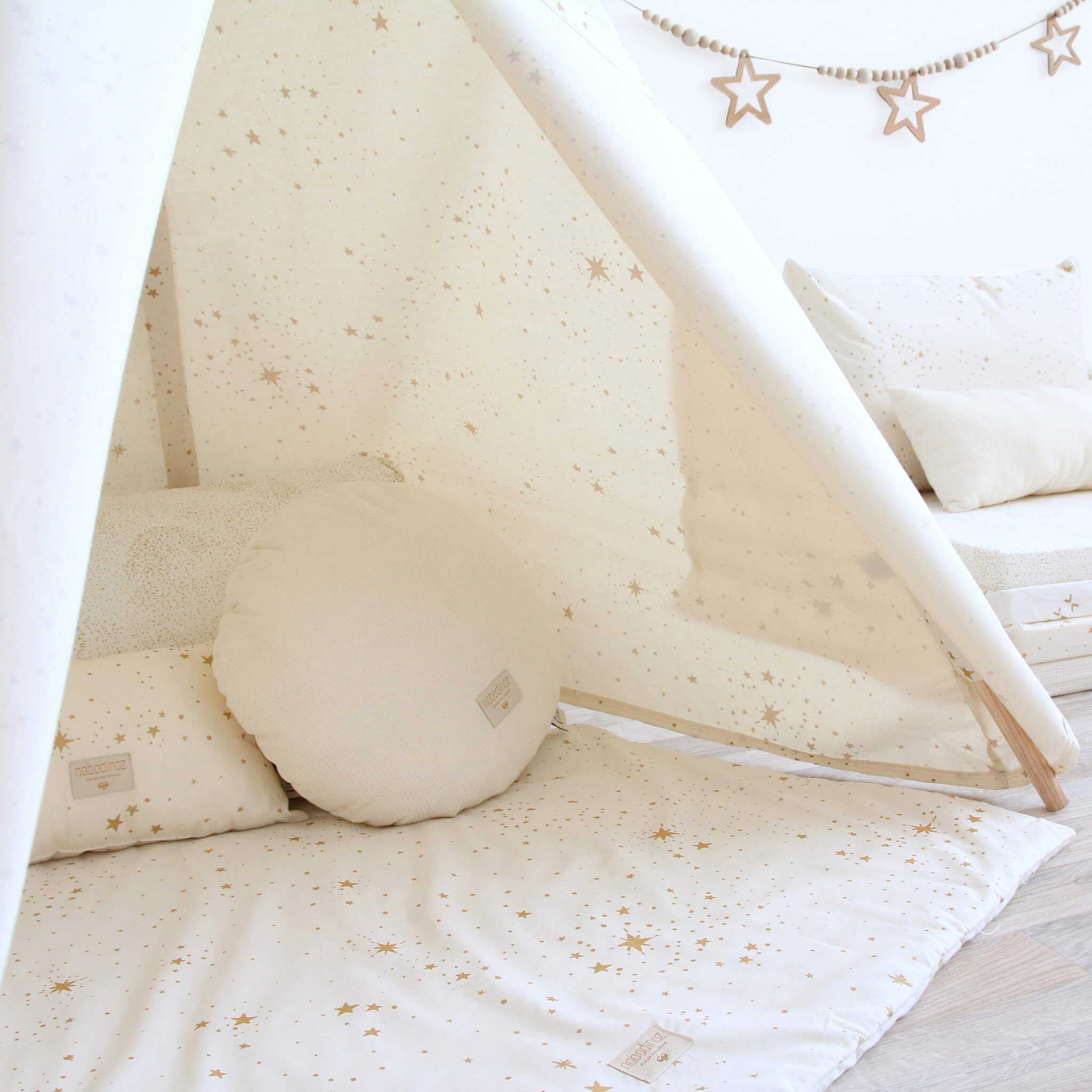 Colorado Square Playmat in Gold Stella/Natural