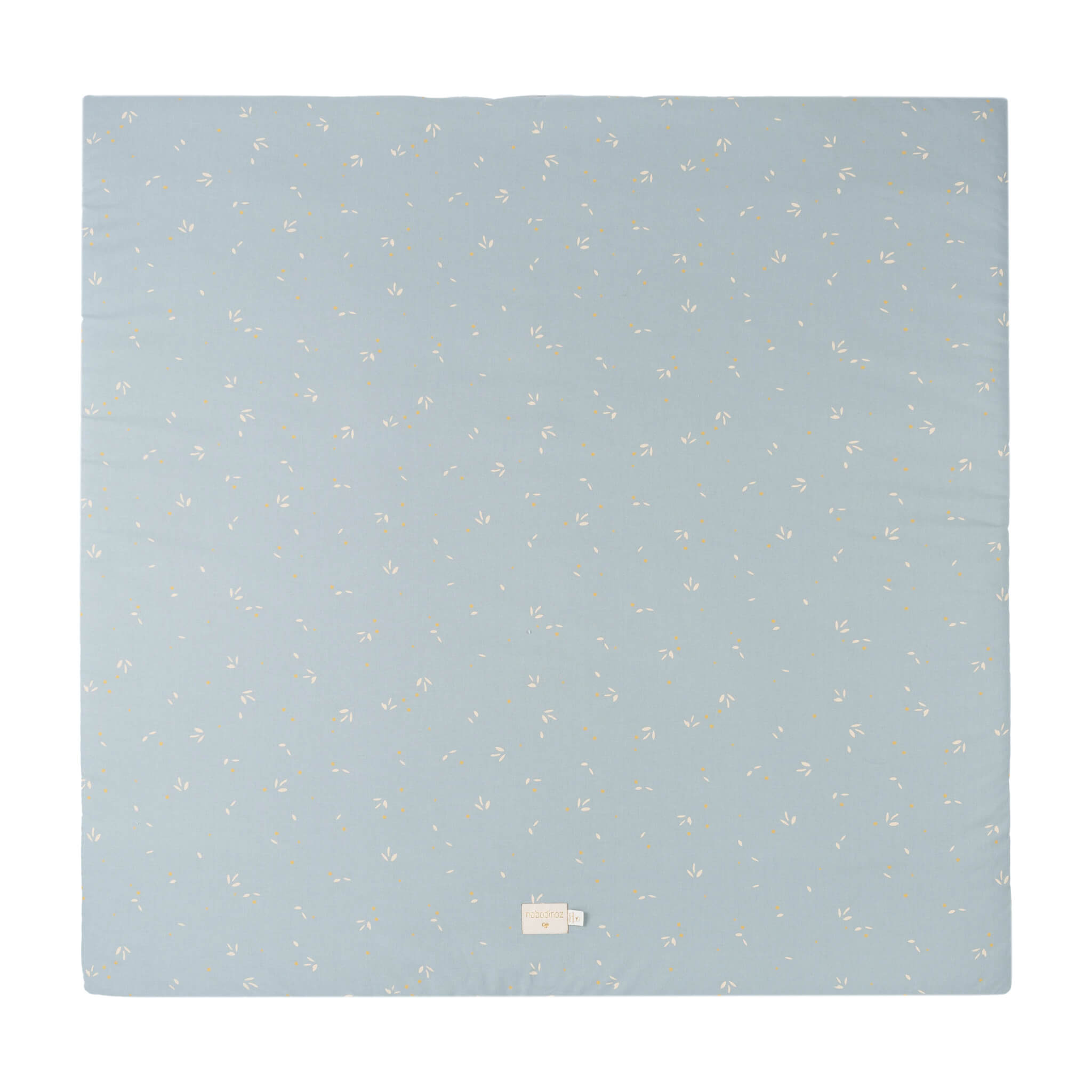 Nobodinoz Colorado Square Playmat in Willow Soft Blue