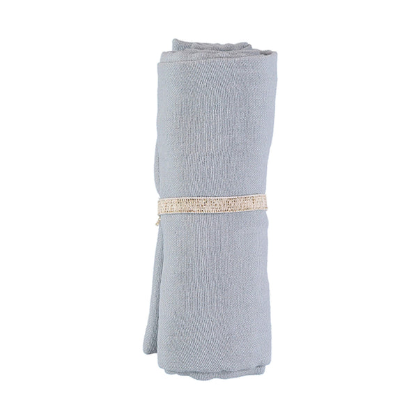 Nobodinoz Organic Butterfly Swaddle in Riveria Blue