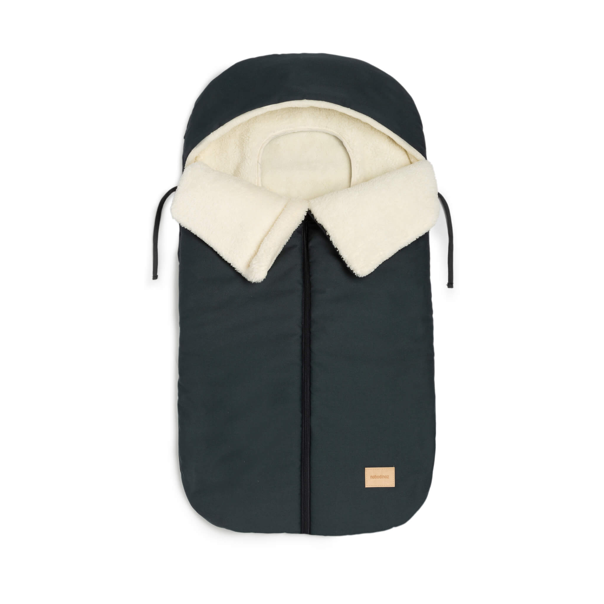 Nobodinoz Baby On the Go Waterproof Footmuff Carbon Blue