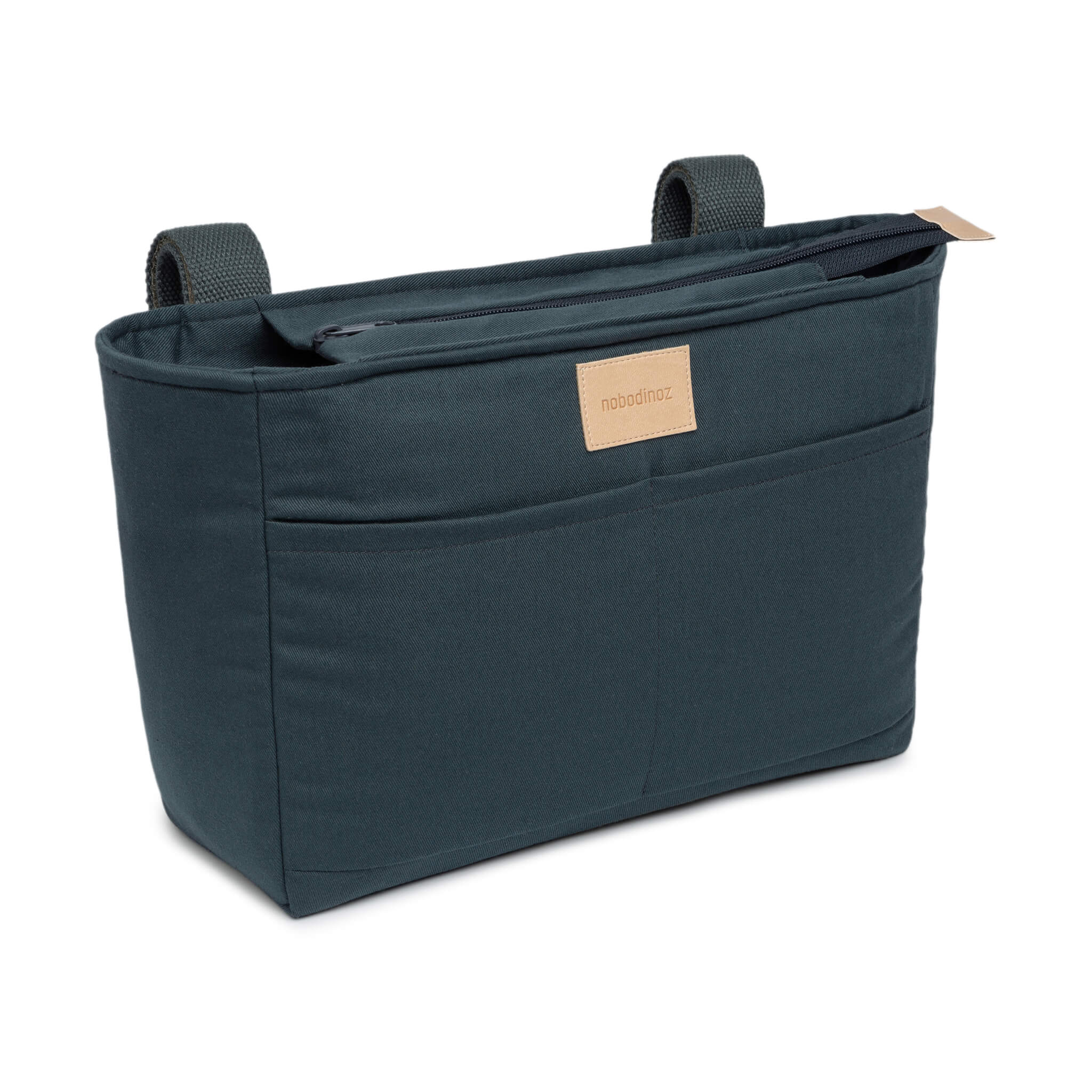 Nobodinoz Baby On the Go Waterproof Stroller Organiser Carbon Blue 