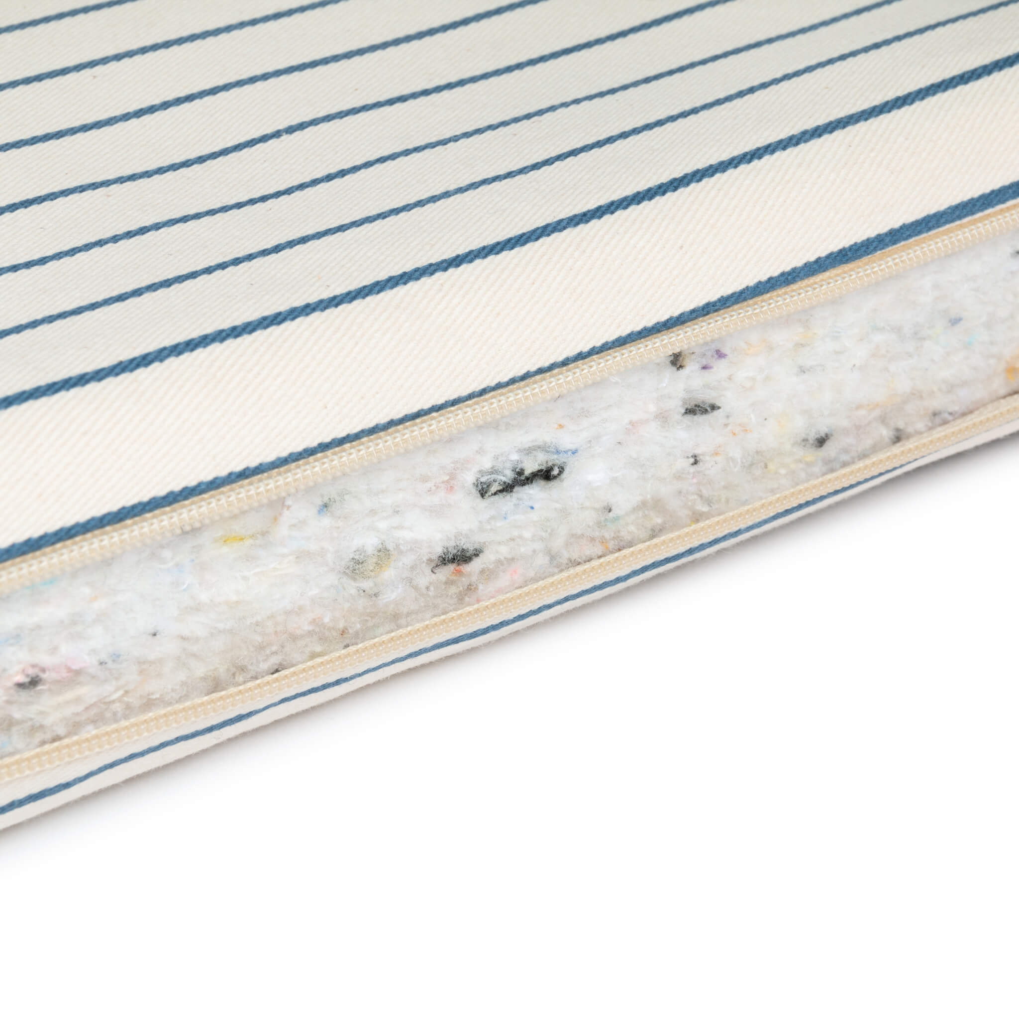 Nobodinoz Bebop Foldable Mattress in Blue Stripes Details