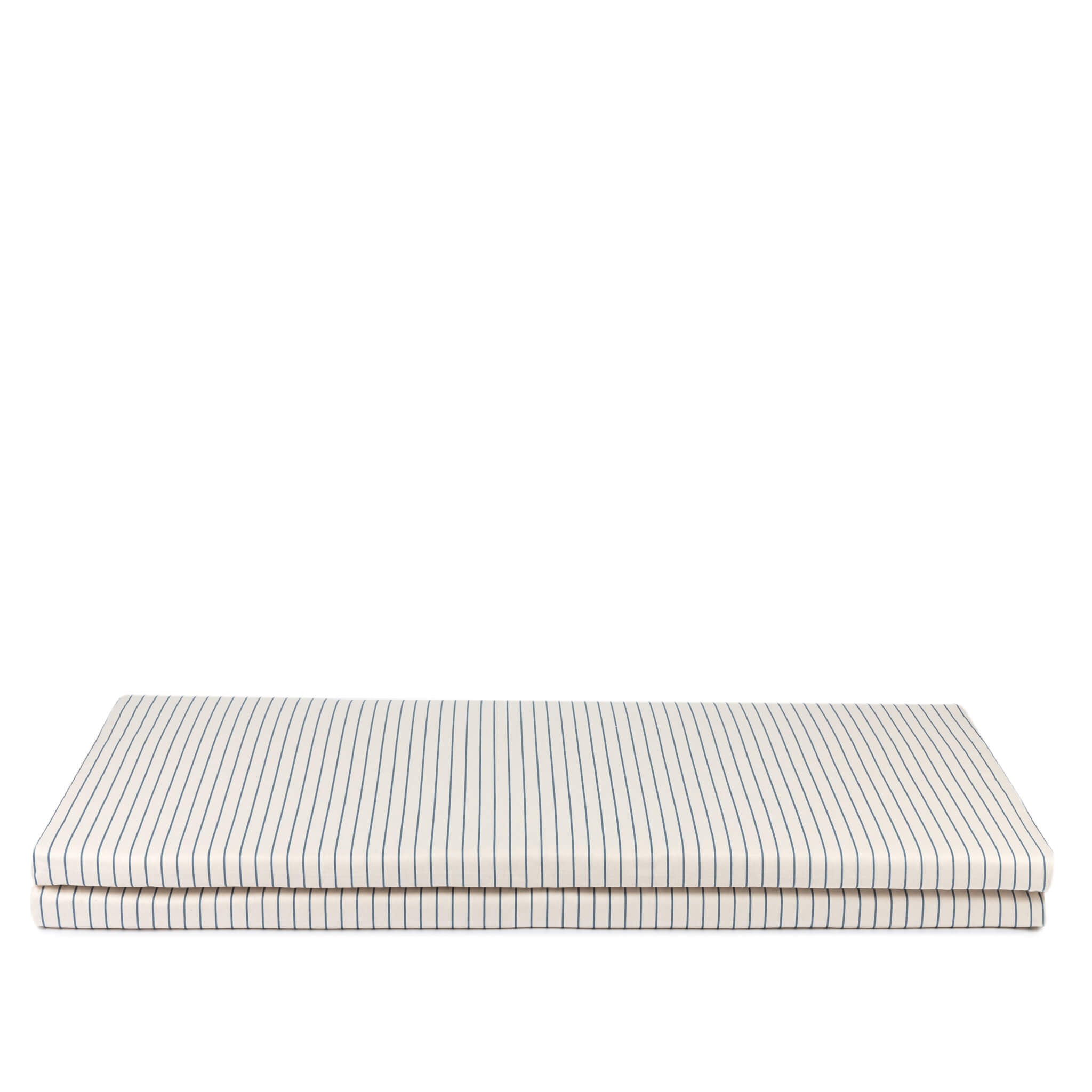 Nobodinoz Bebop Foldable Mattress in Blue Stripes Folded
