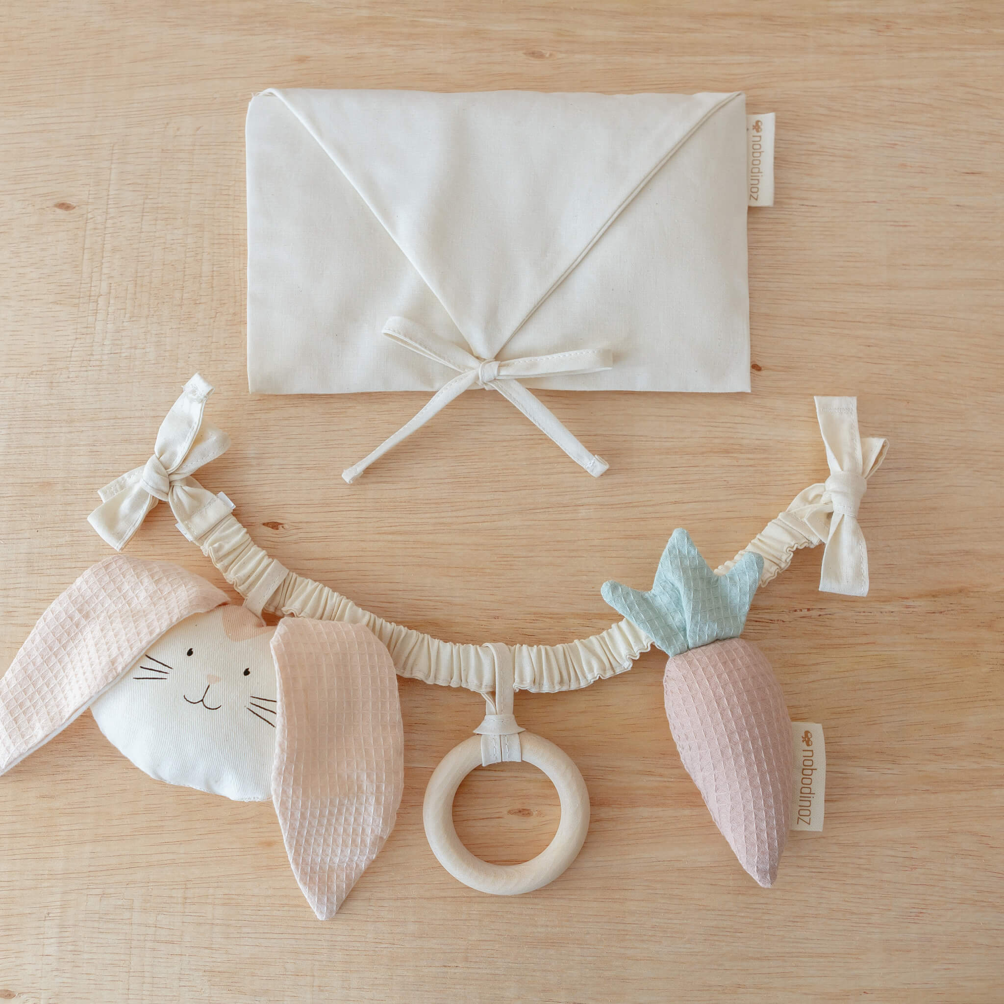 Pram Chain - Bunny & Carrot