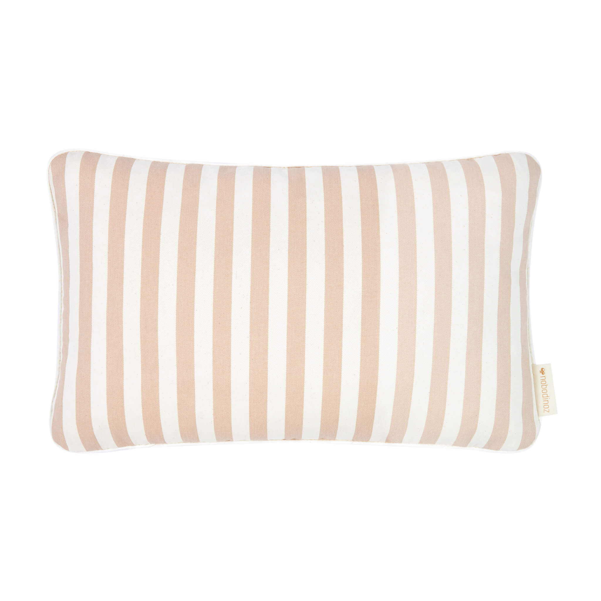 Nobodinoz Jazz Cushion in Taupe Stripe