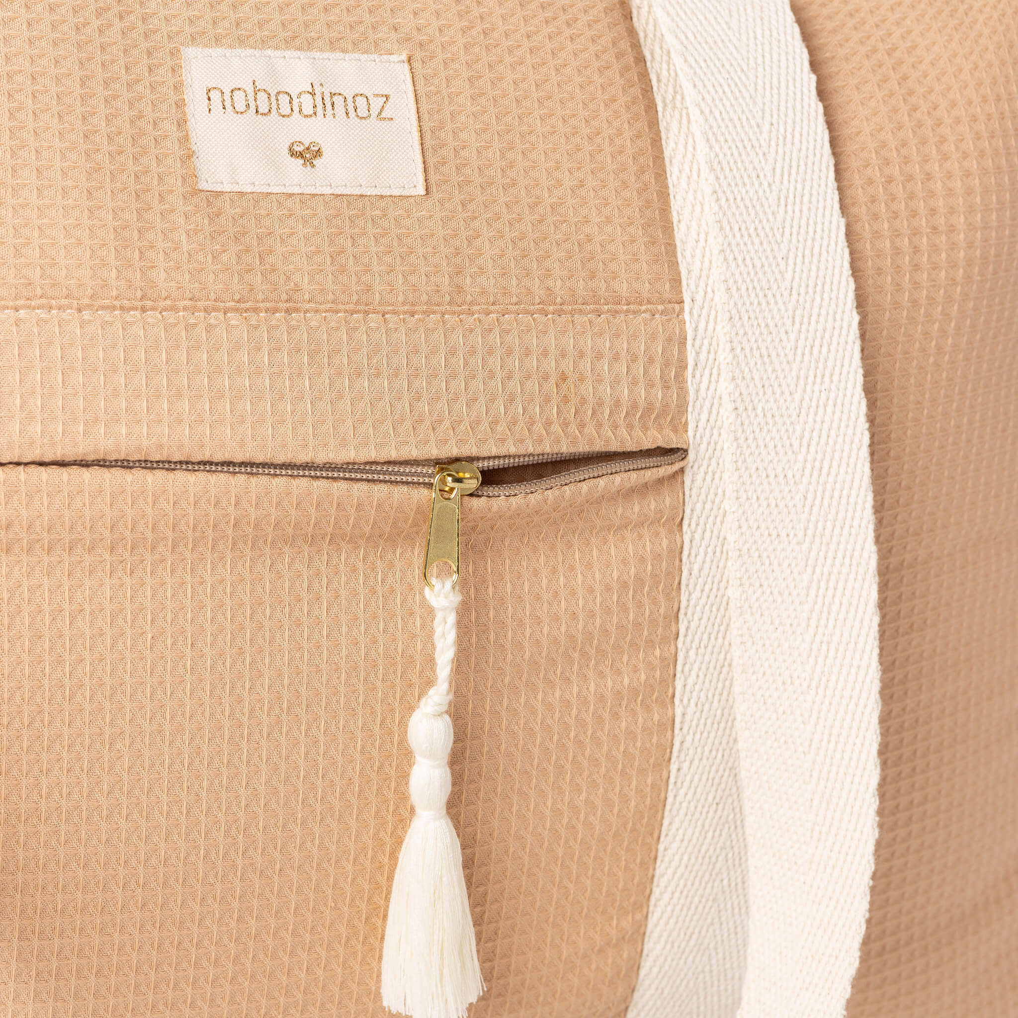 Nobodinoz Opera Maternity Bag in Nude Details