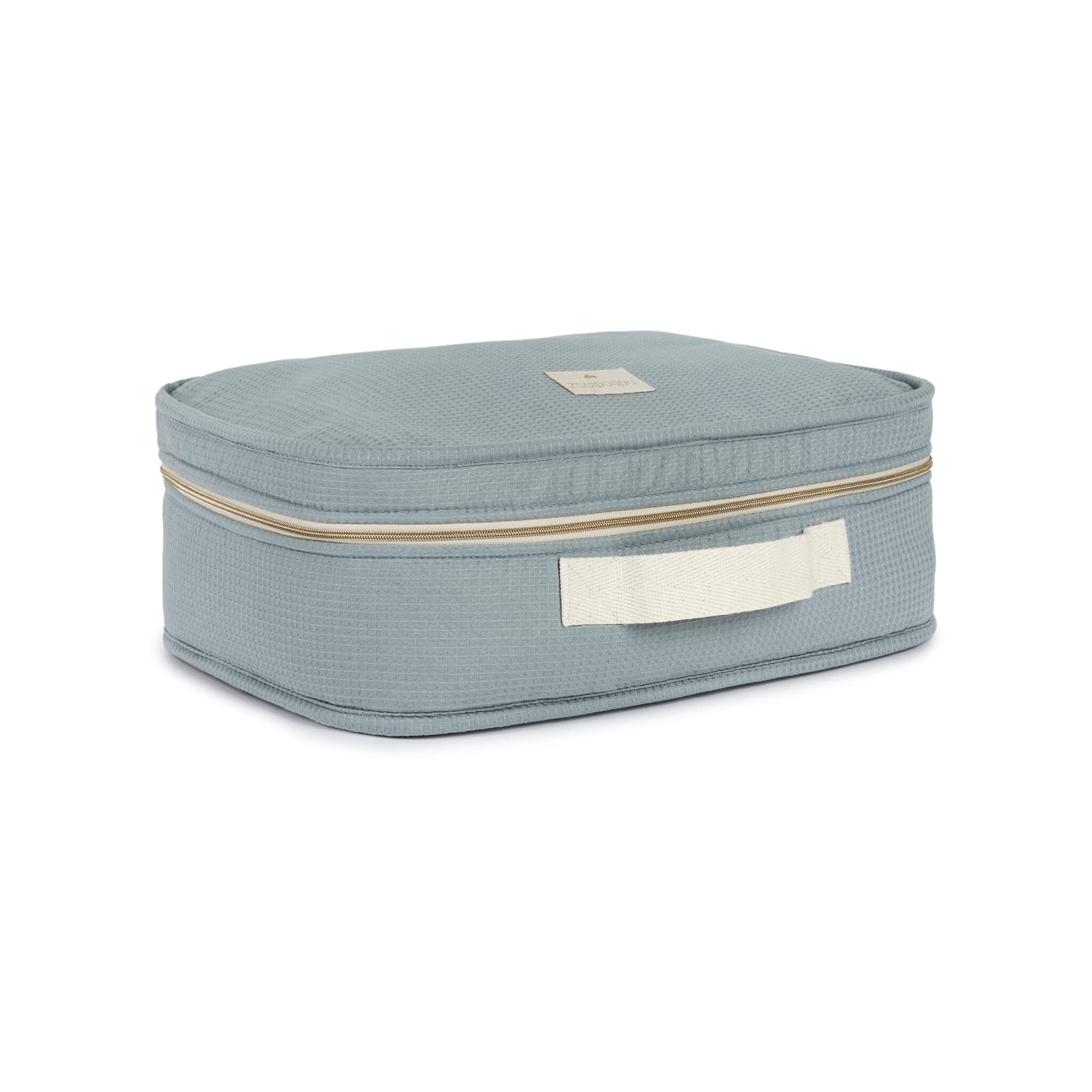 Nobodinoz Victoria Suitcase in Stone Blue