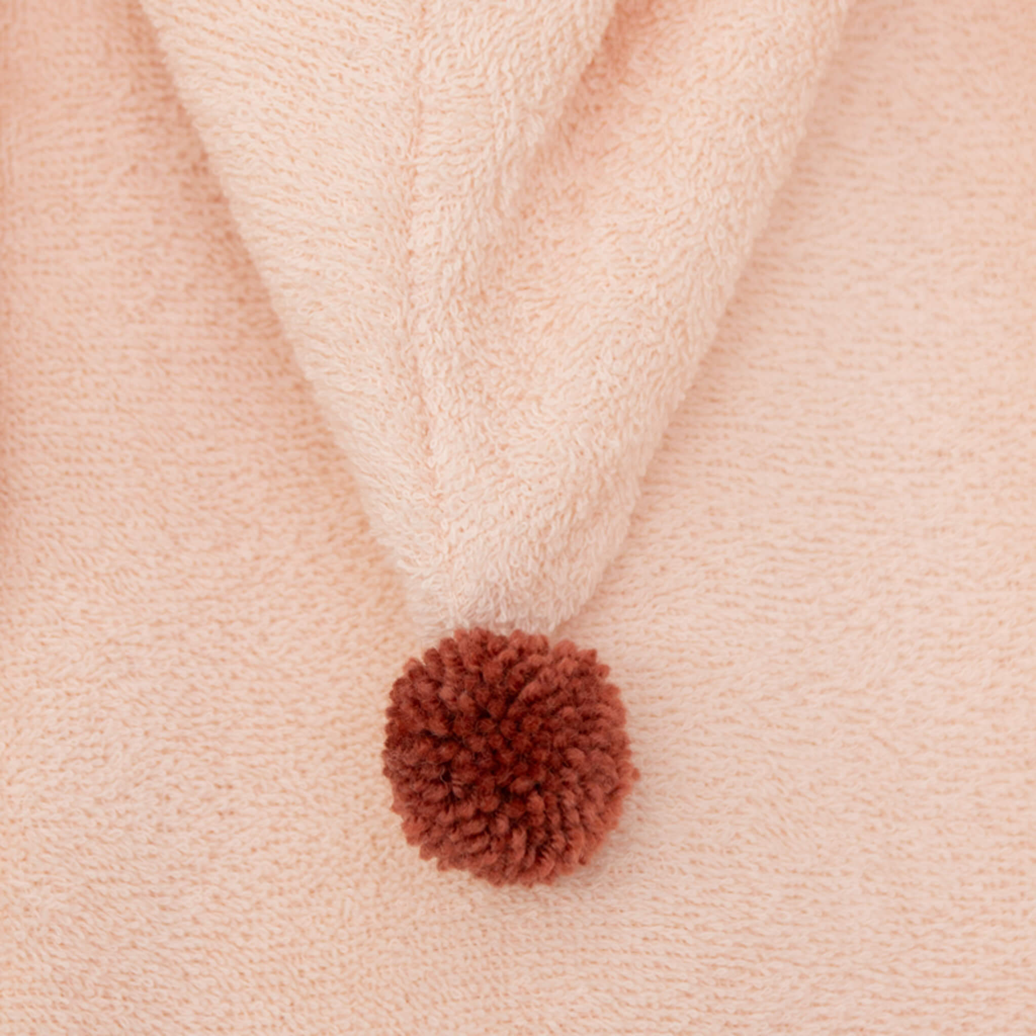 Nobodinoz So Cute Bath Poncho in Dream Pink Details