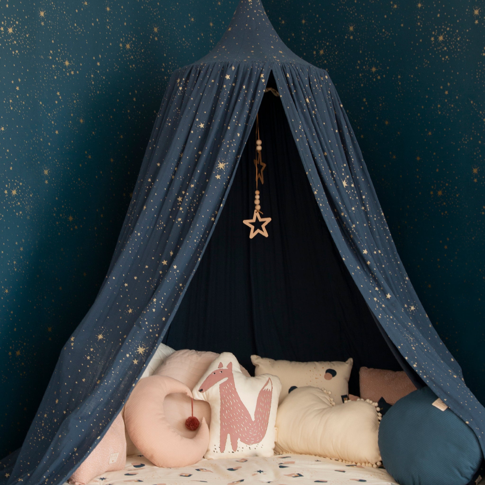 Amour Canopy - Gold Stella / Night Blue