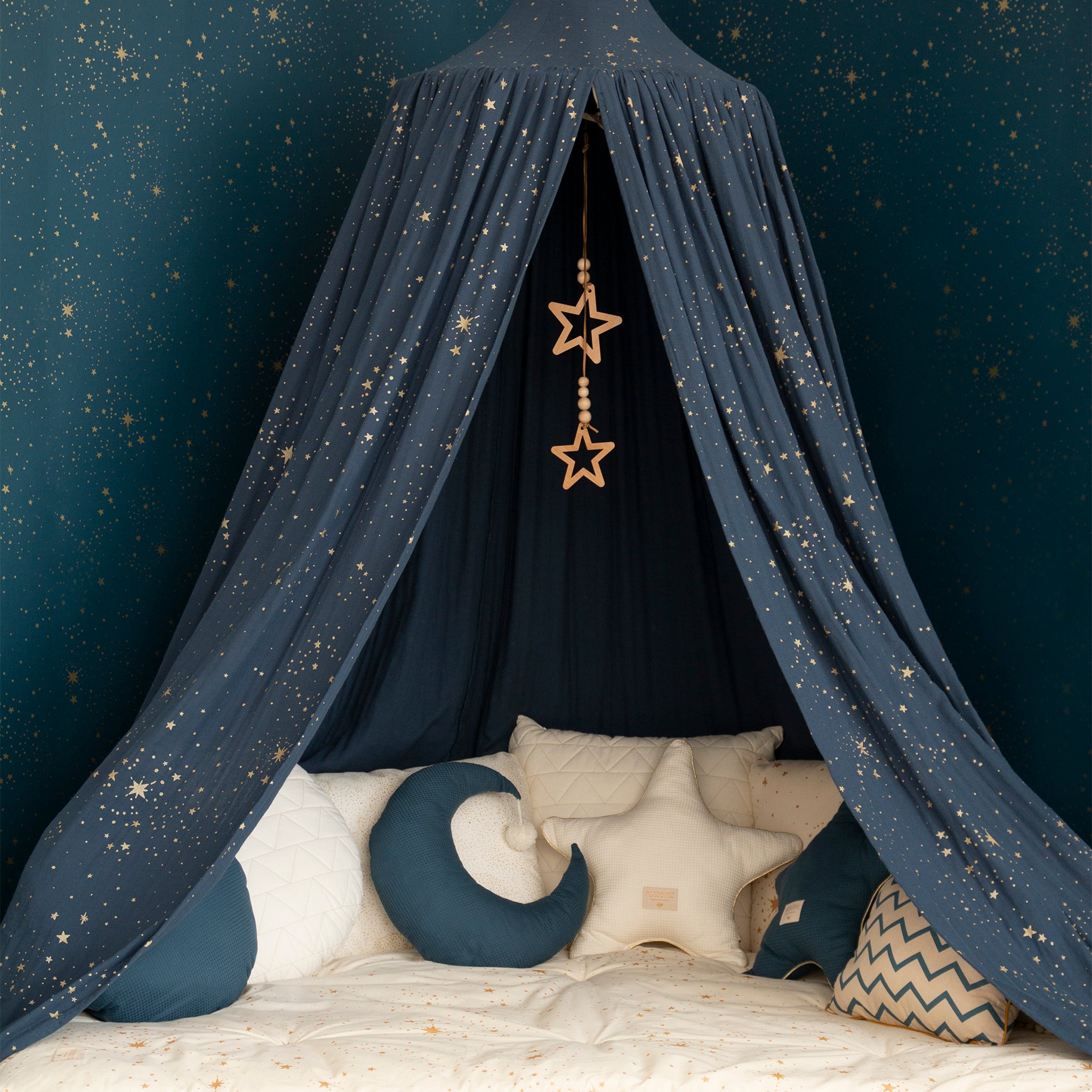Amour Canopy - Gold Stella / Night Blue