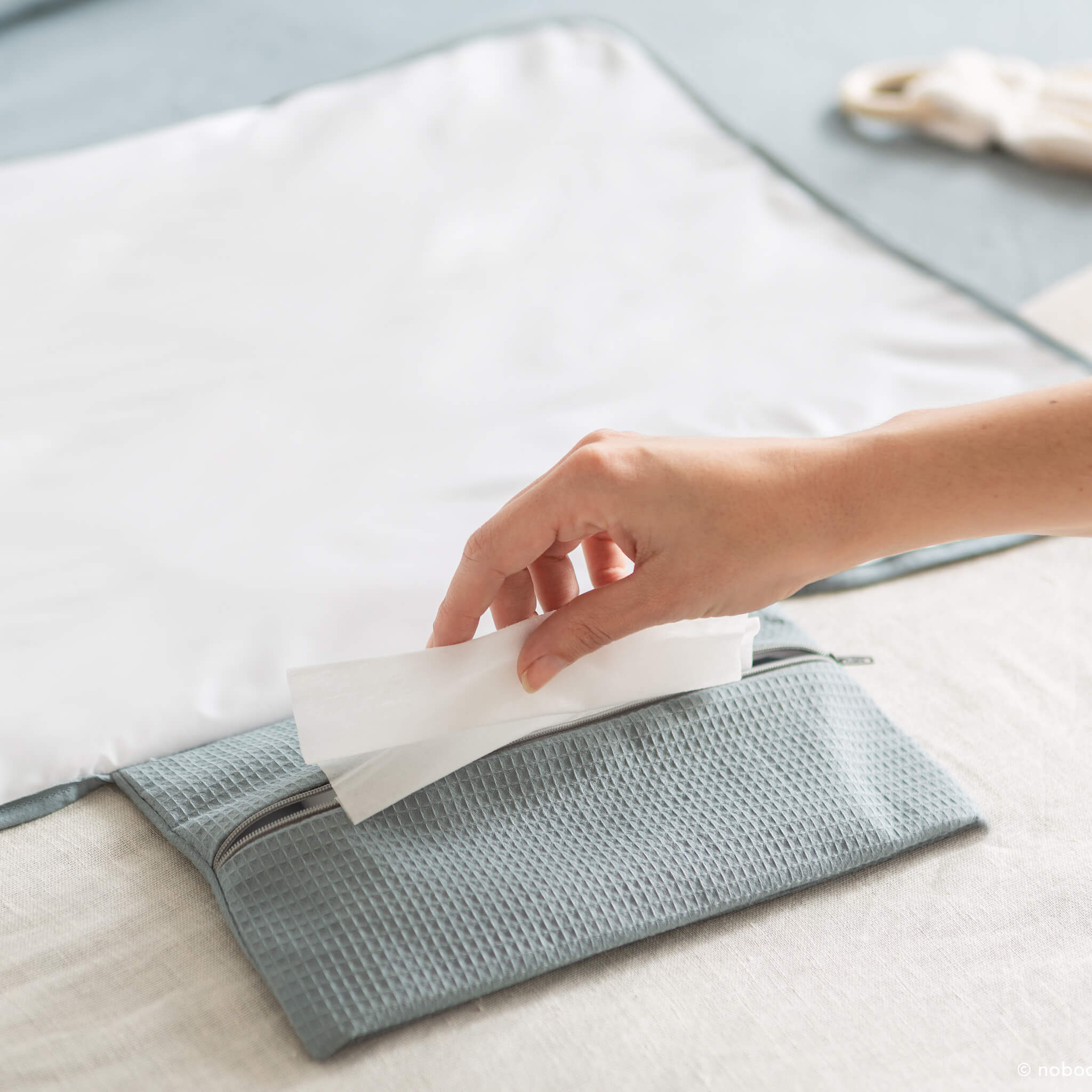 Mozart Changing Pad - Stone Blue