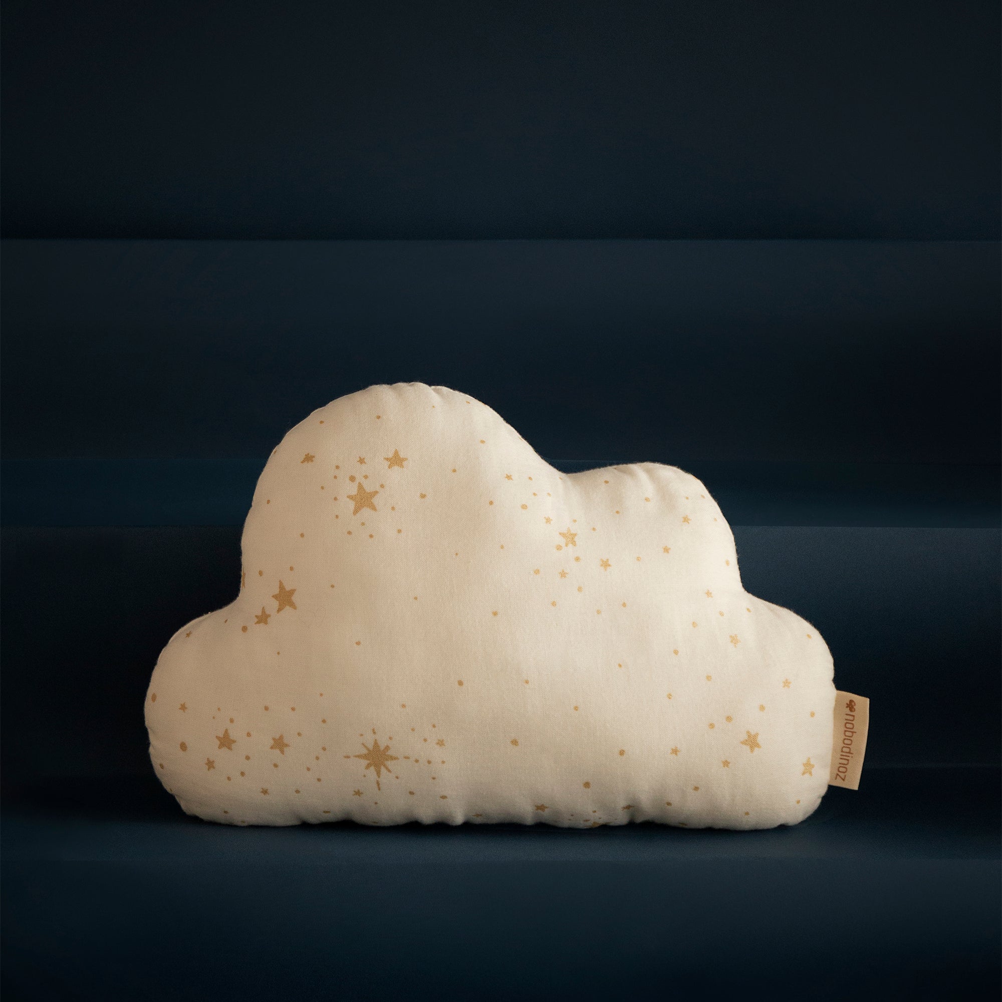 Nobodinoz Cloud Cushion in Gold Stella