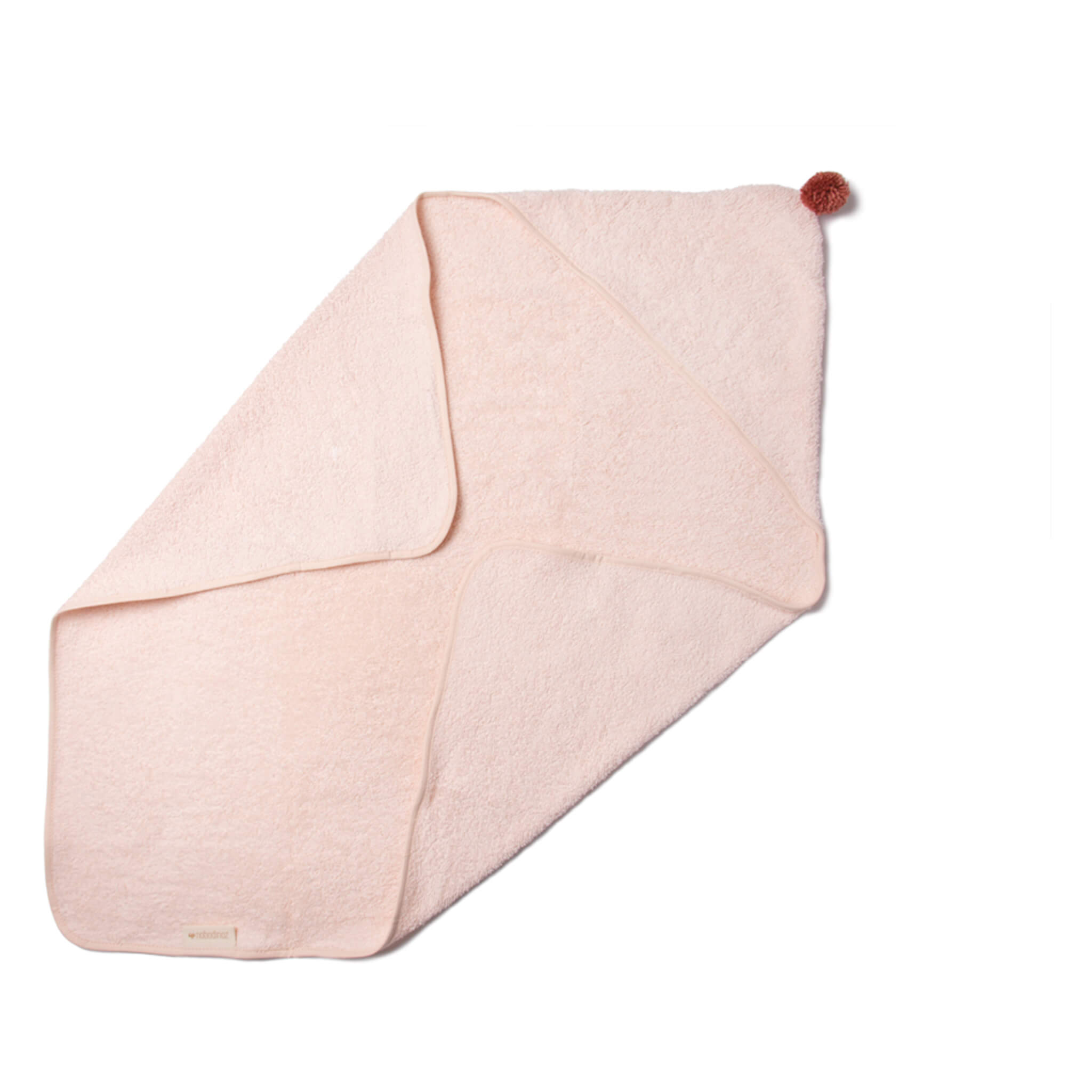 Nobodinoz So Cute Baby Bath Cape in Dream Pink