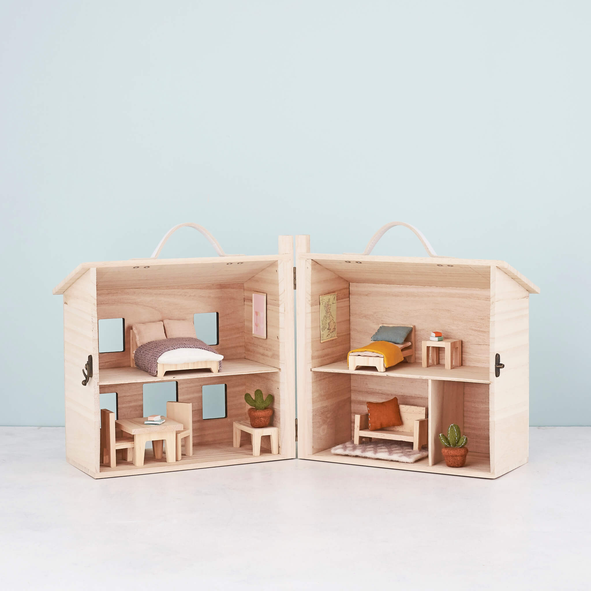 Olli Ella Holdie Dolls House Single Bed Set in Holdie House