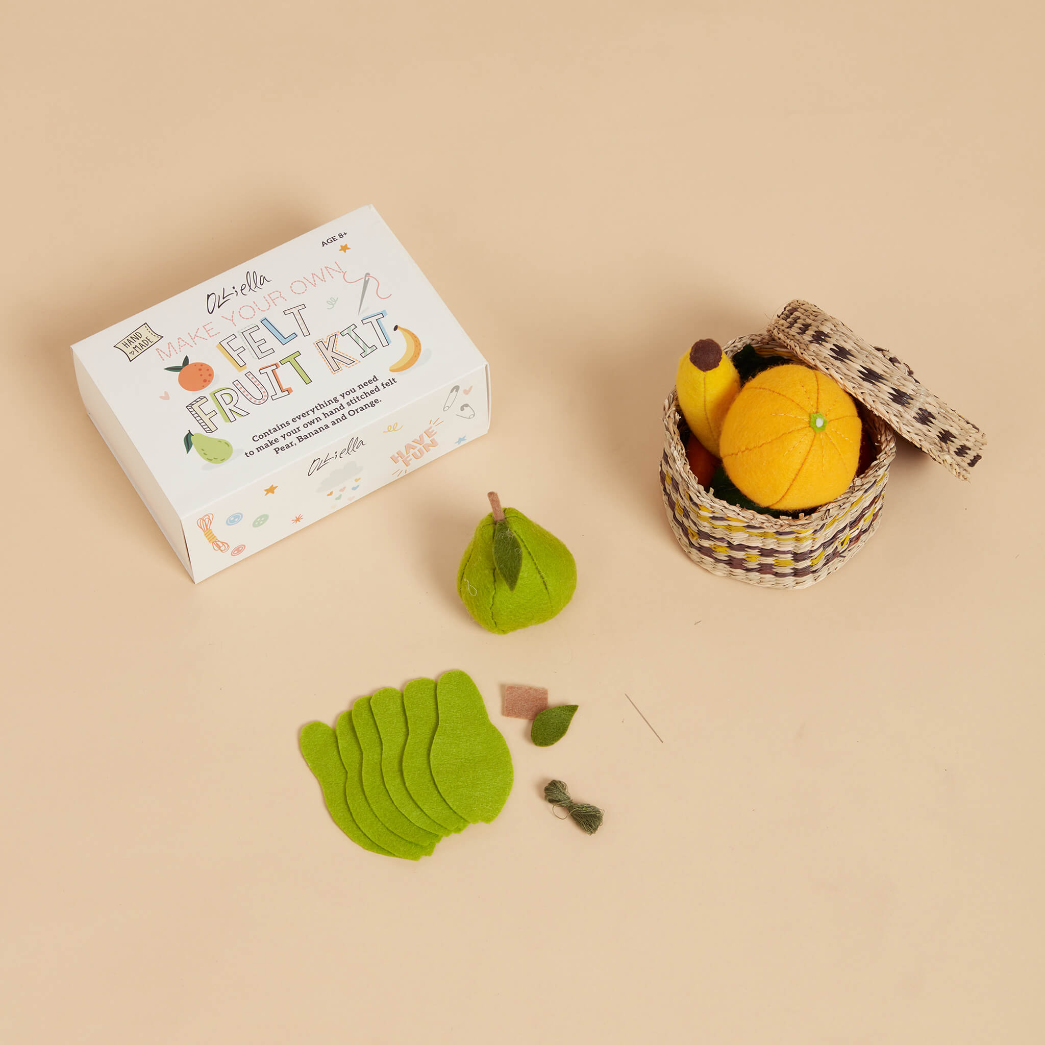 Olli Ella Make your own Felt Set Craft - Fruit