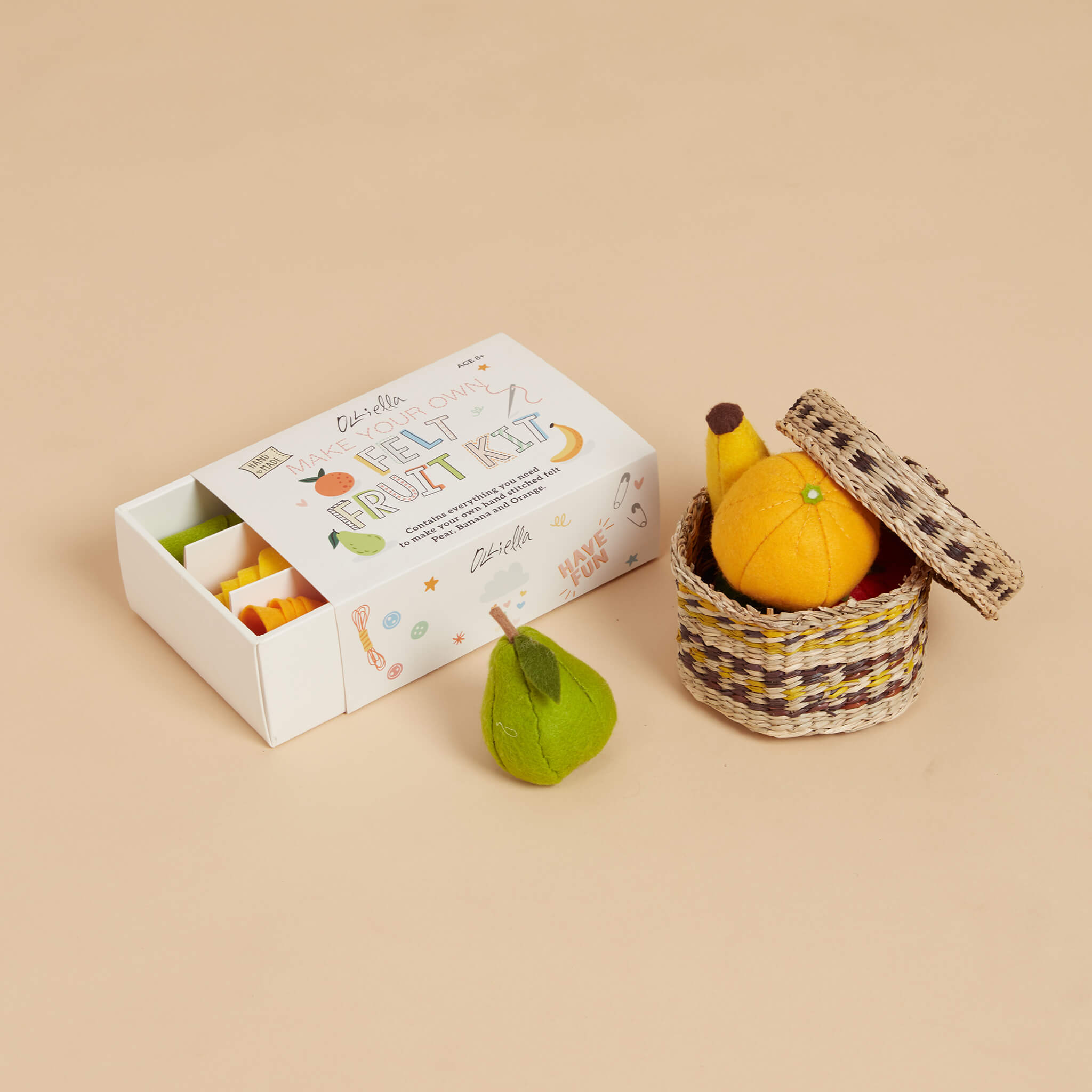Olli Ella Make your own Felt Set Craft - Fruit