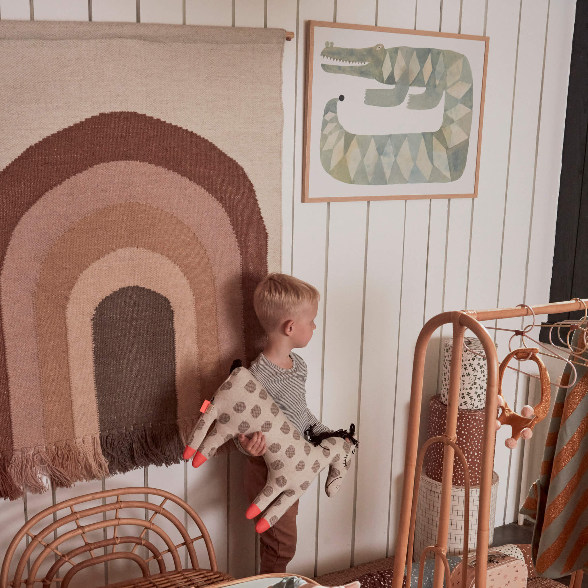 Follow the Rainbow Wall Rug - Choko