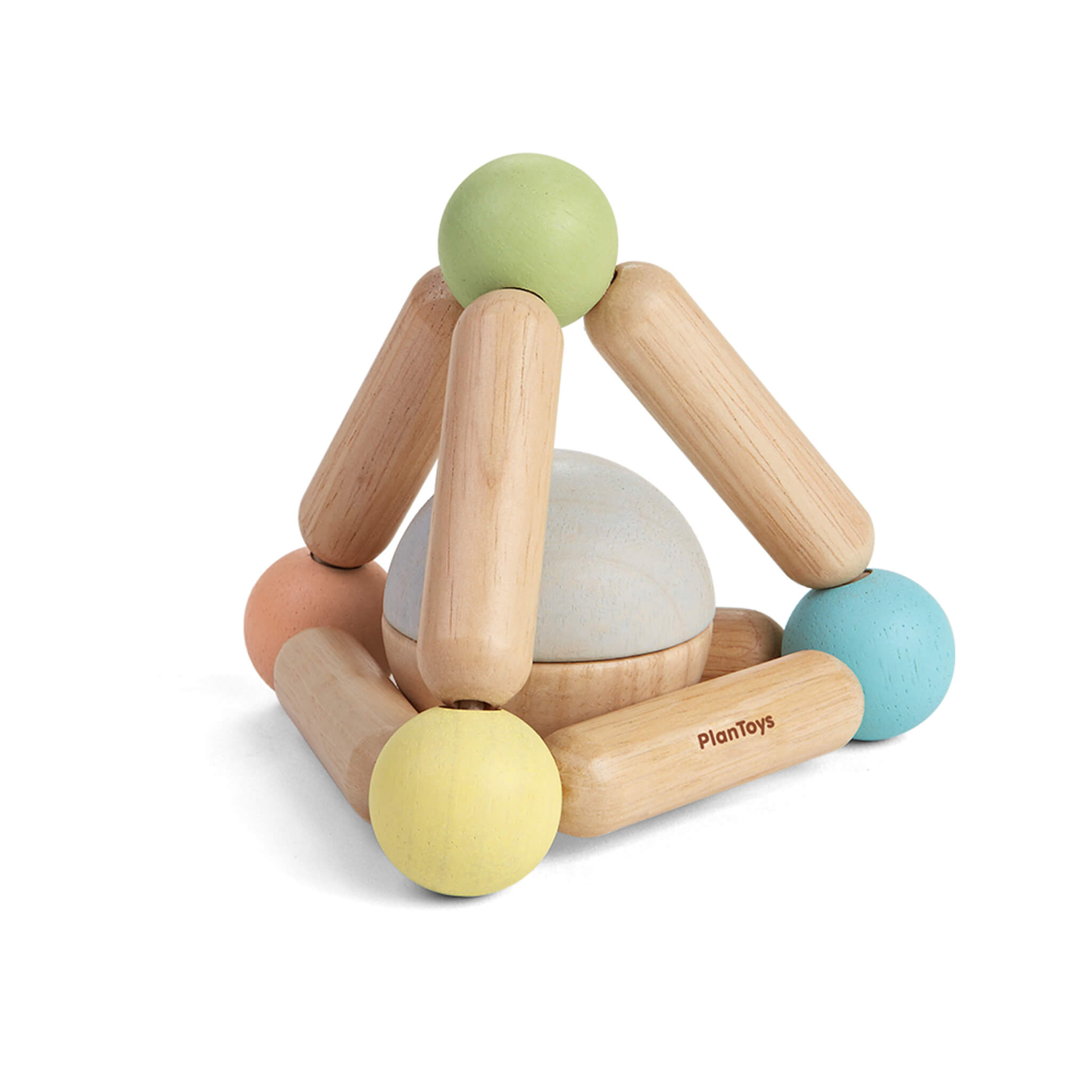 Plan Toys Pastel Triangle Clutching Toy