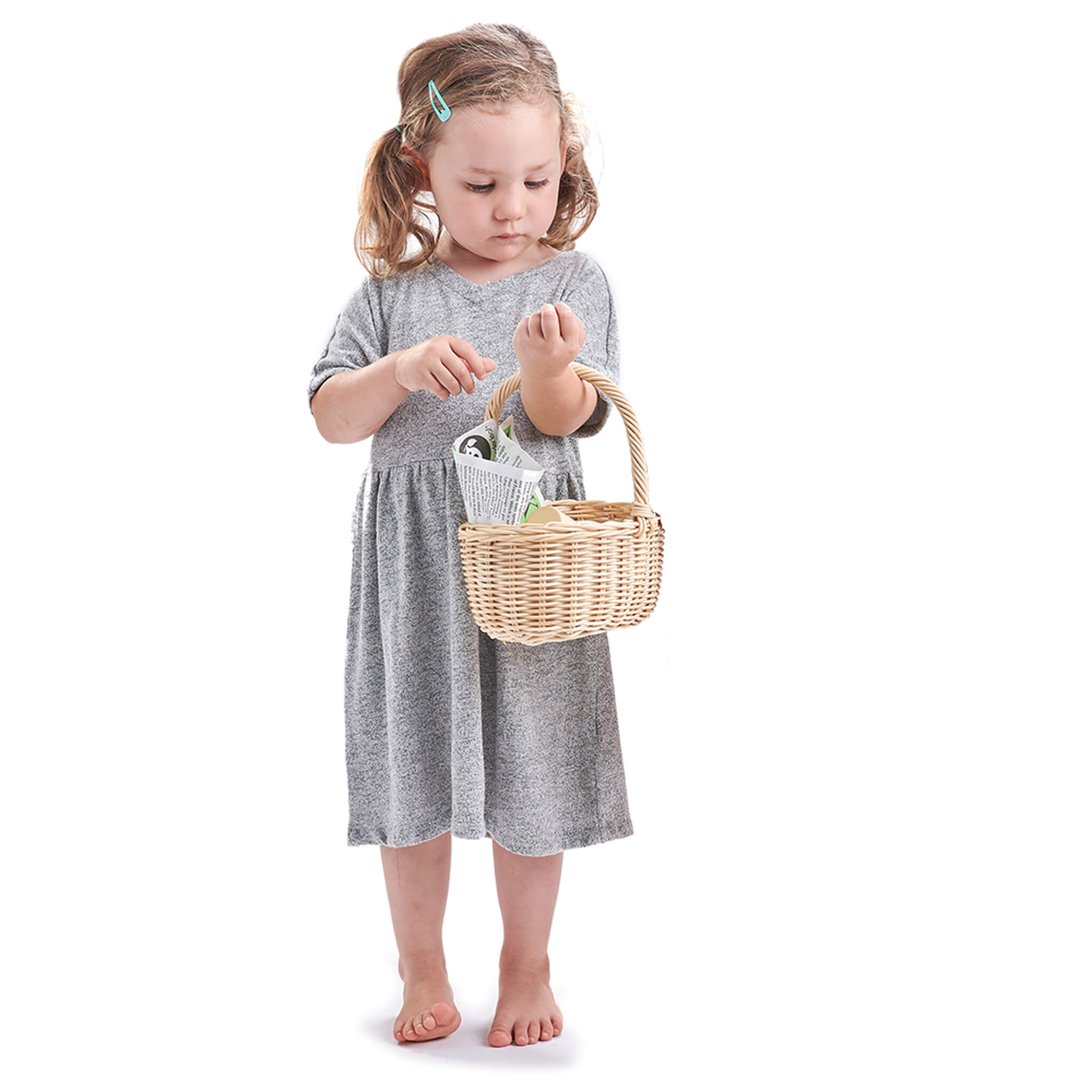 Wicker Shopper Basket