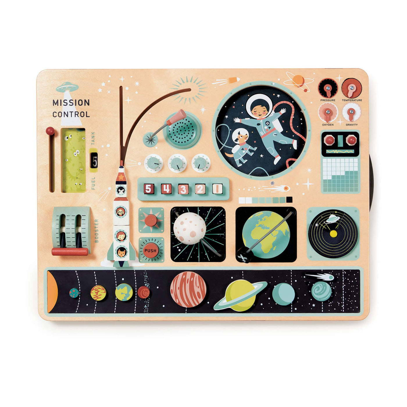 Tender Leaf Toys Space Station Activity Board,