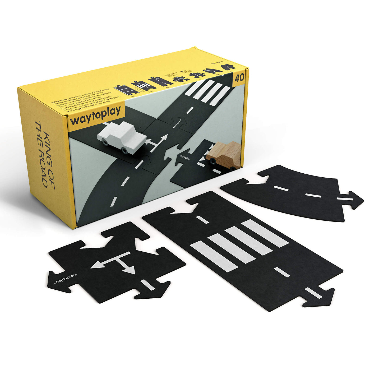 Adjustable Car Track - King of the Road (40 Piece Set)