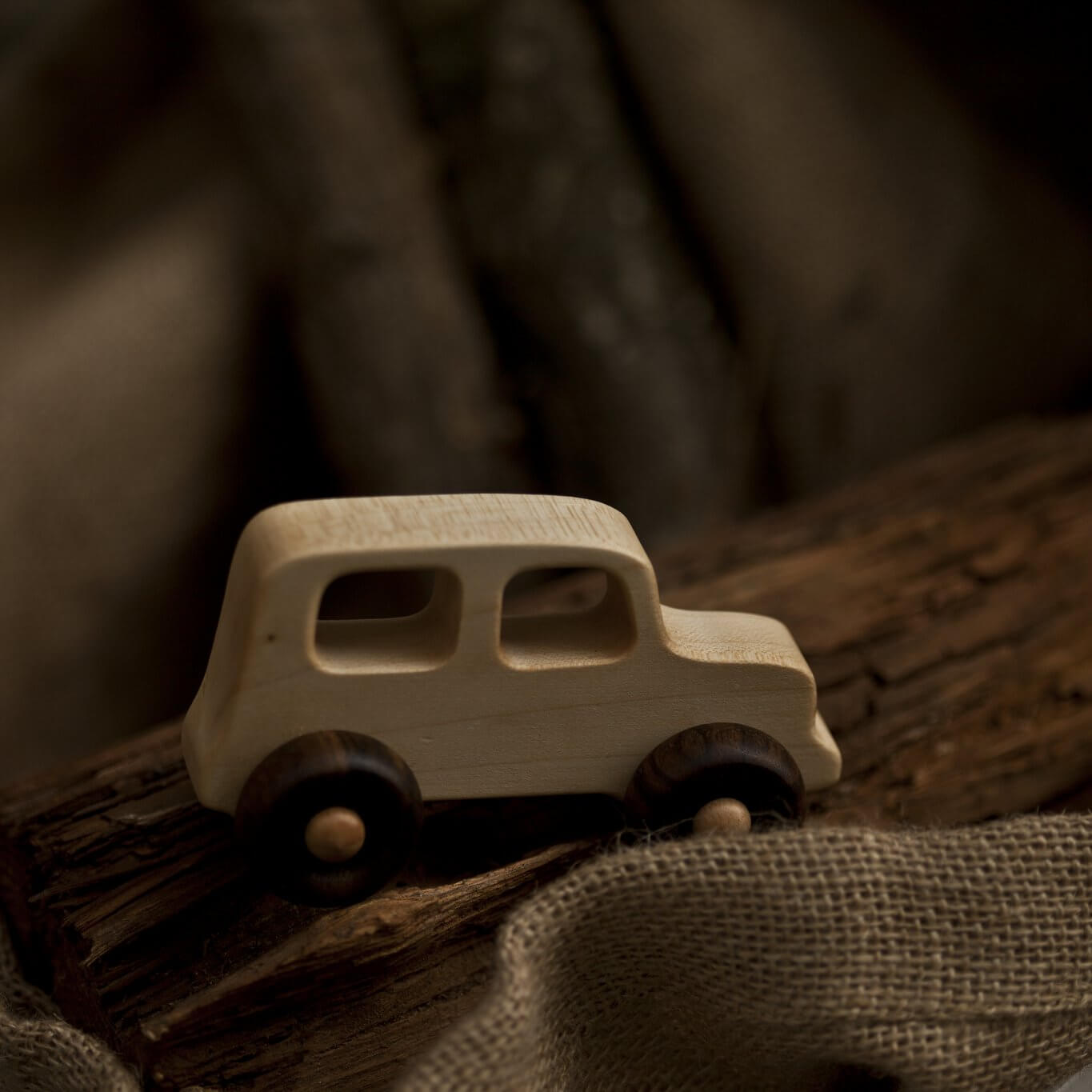 Styled Image of Wooden Story Off Road Wooden Car