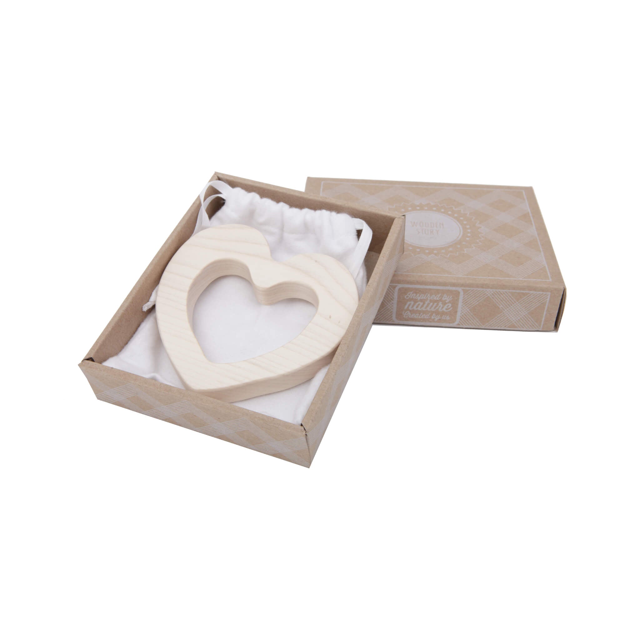 Wooden Story Wooden Love Teether - In Packaging