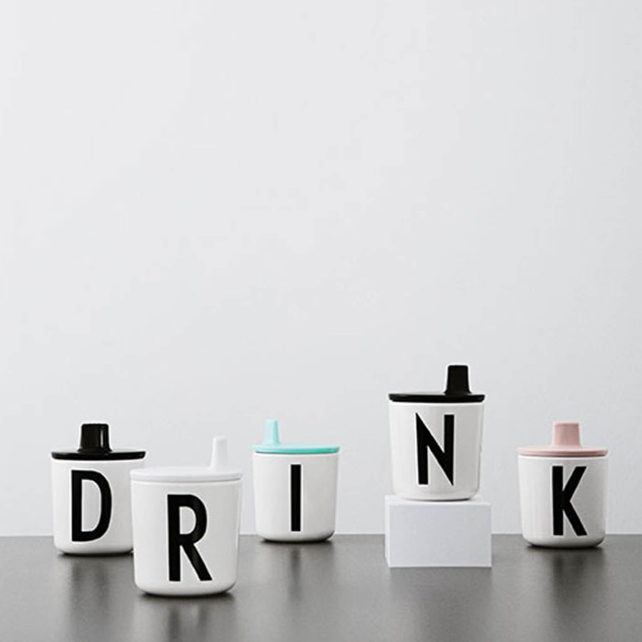 Design Letters Drinking Lid for Alphabet Cup Turquoise