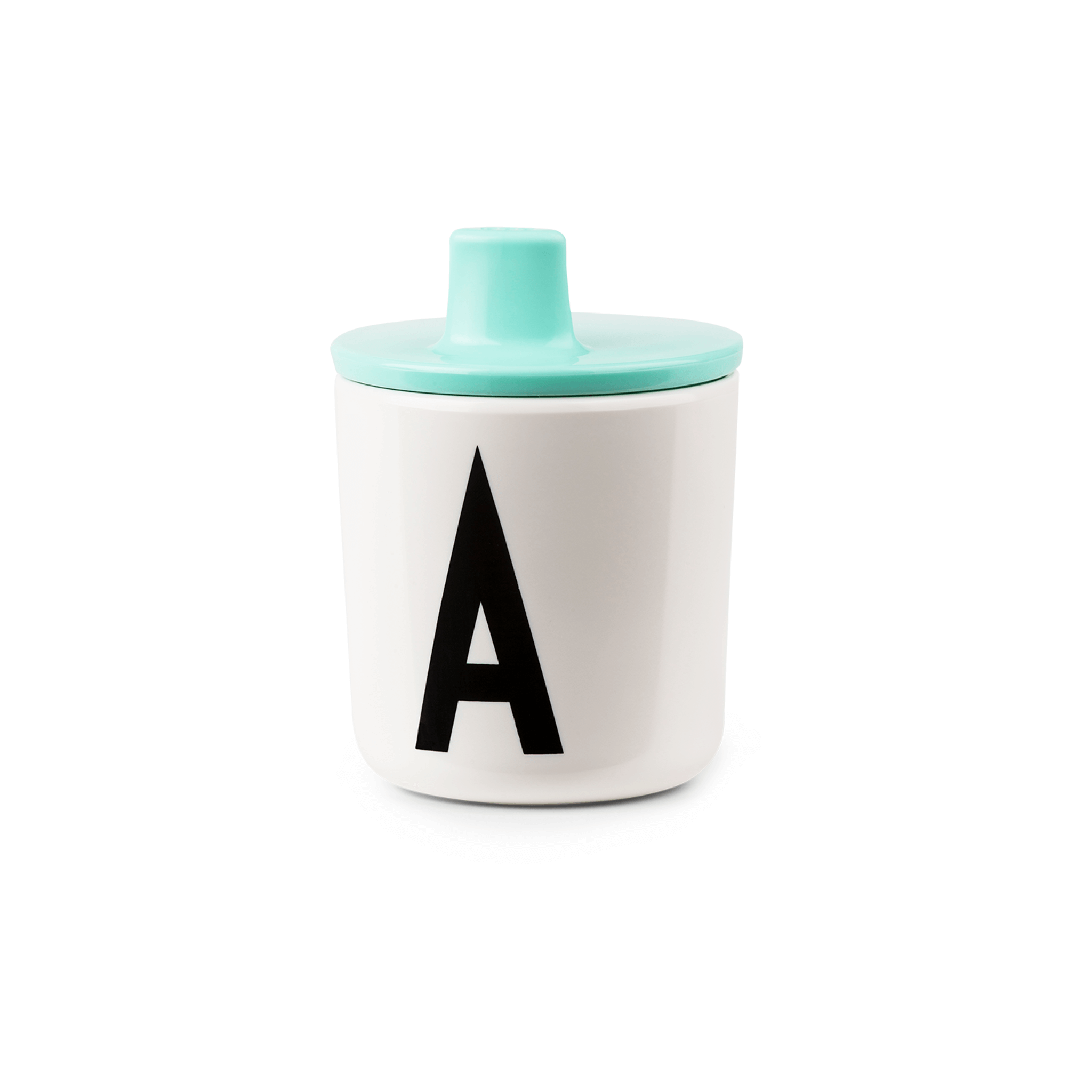 Design Letters Drinking Lid for Alphabet Cup Turquoise